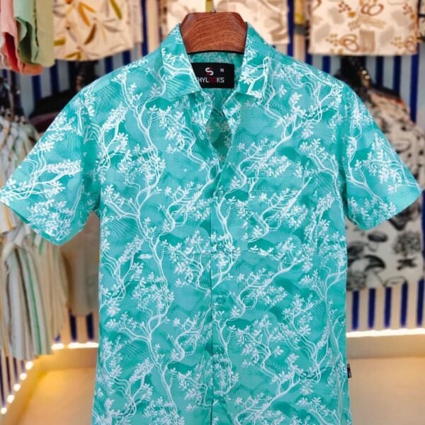 𝗣𝘂𝗿𝗲 𝗖𝗼𝘁𝘁𝗼𝗻 𝗛𝗮𝗹𝗳 𝗦𝗹𝗲𝗲𝘃𝗲 𝗣𝗿𝗶𝗻𝘁 𝗦𝗵𝗶𝗿𝘁